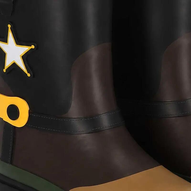 Stivali da pioggia da cowboy per bambini - Fodera in pelliccia 4/5