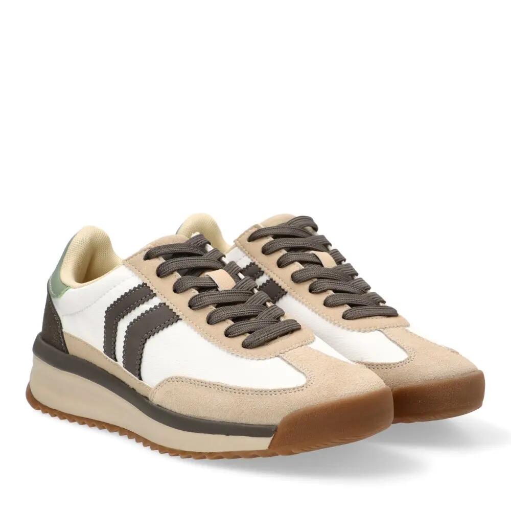 Deportivas Casual Hombre Suela Plana - Modelo 82043 Blanco 2/6