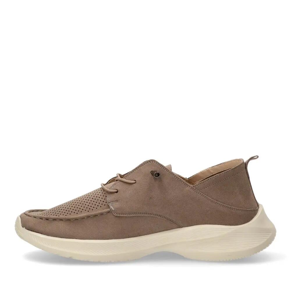 Deportivas Casual Hombre Suela Plana - Modelo 82044 Gris 3/6