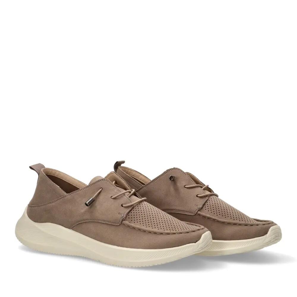 Deportivas Casual Hombre Suela Plana - Modelo 82044 Gris 2/6