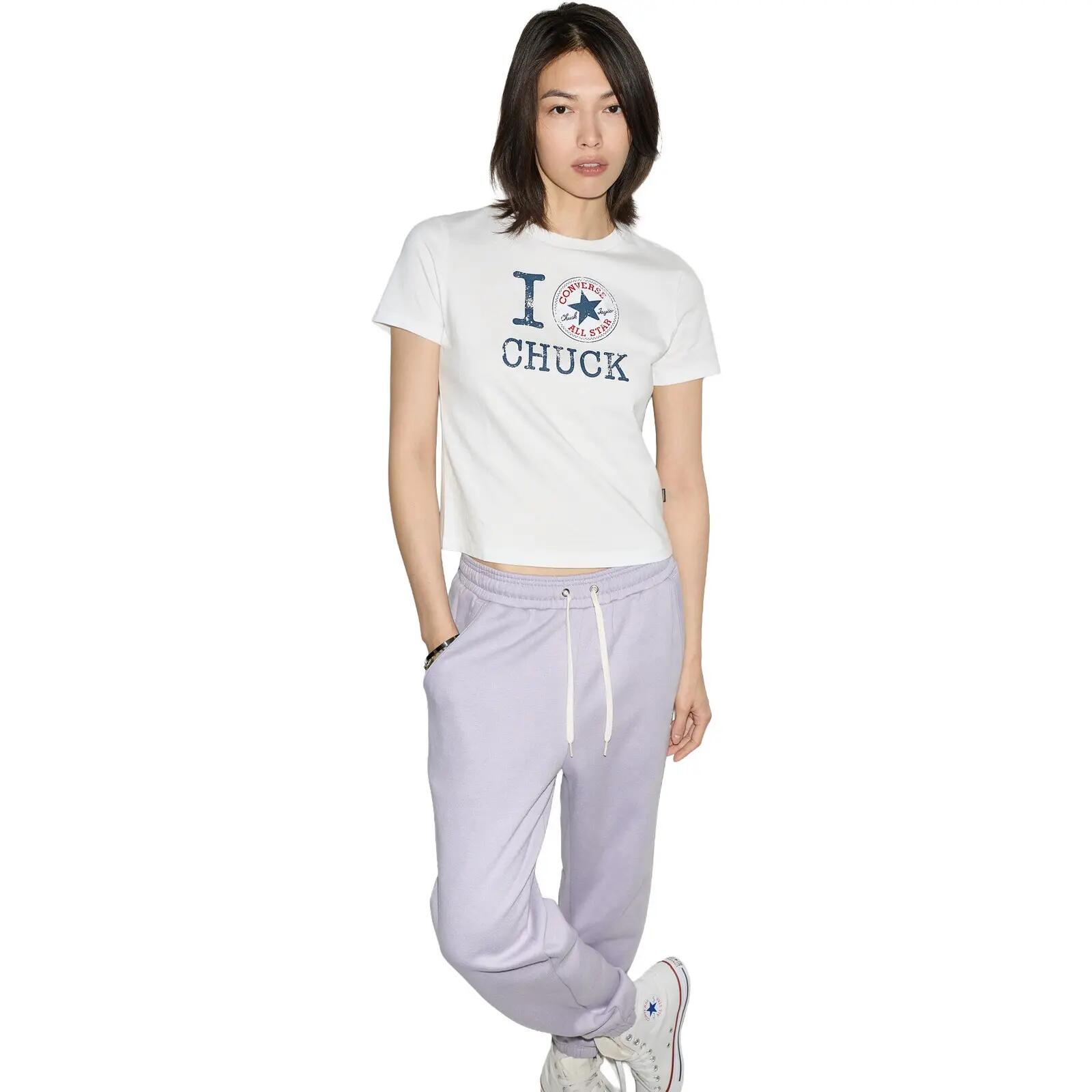 Tricou femei Converse I Love Chuck Tee, Alb
