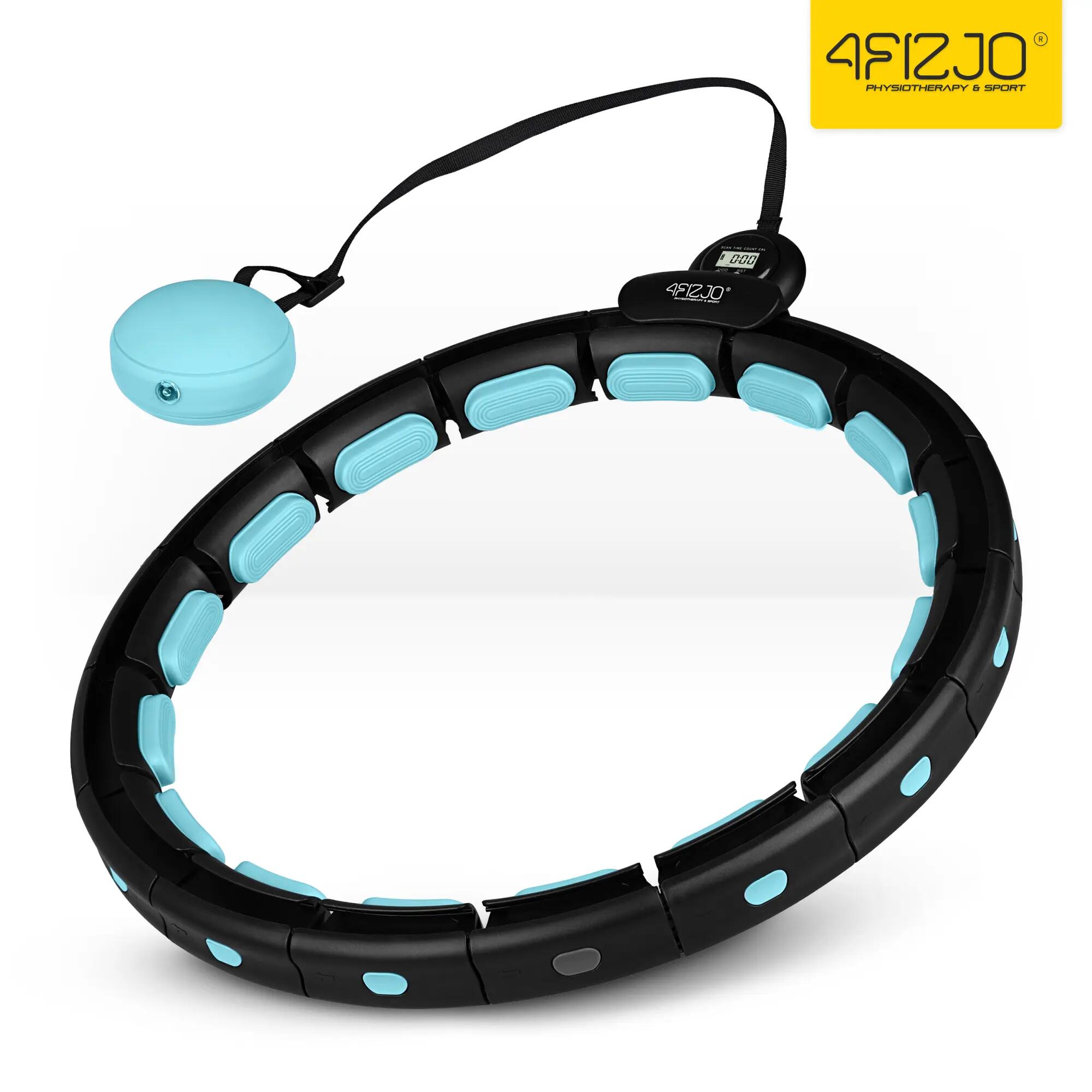 Hula hop z obciążeniem smart licznikiem regulowane 110 cm 4FIZJO 10/13
