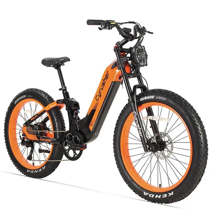 Електрически велосипед Cyrusher Trax 2.0, Мотор 250W, Батерия 52V 20Ah, Гуми 26"