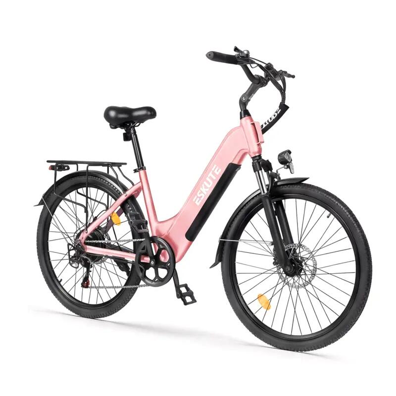 ESKUTE C202 Electric City Bike, 250W Motor, 48V 17.5Ah Removable Battery 2/4