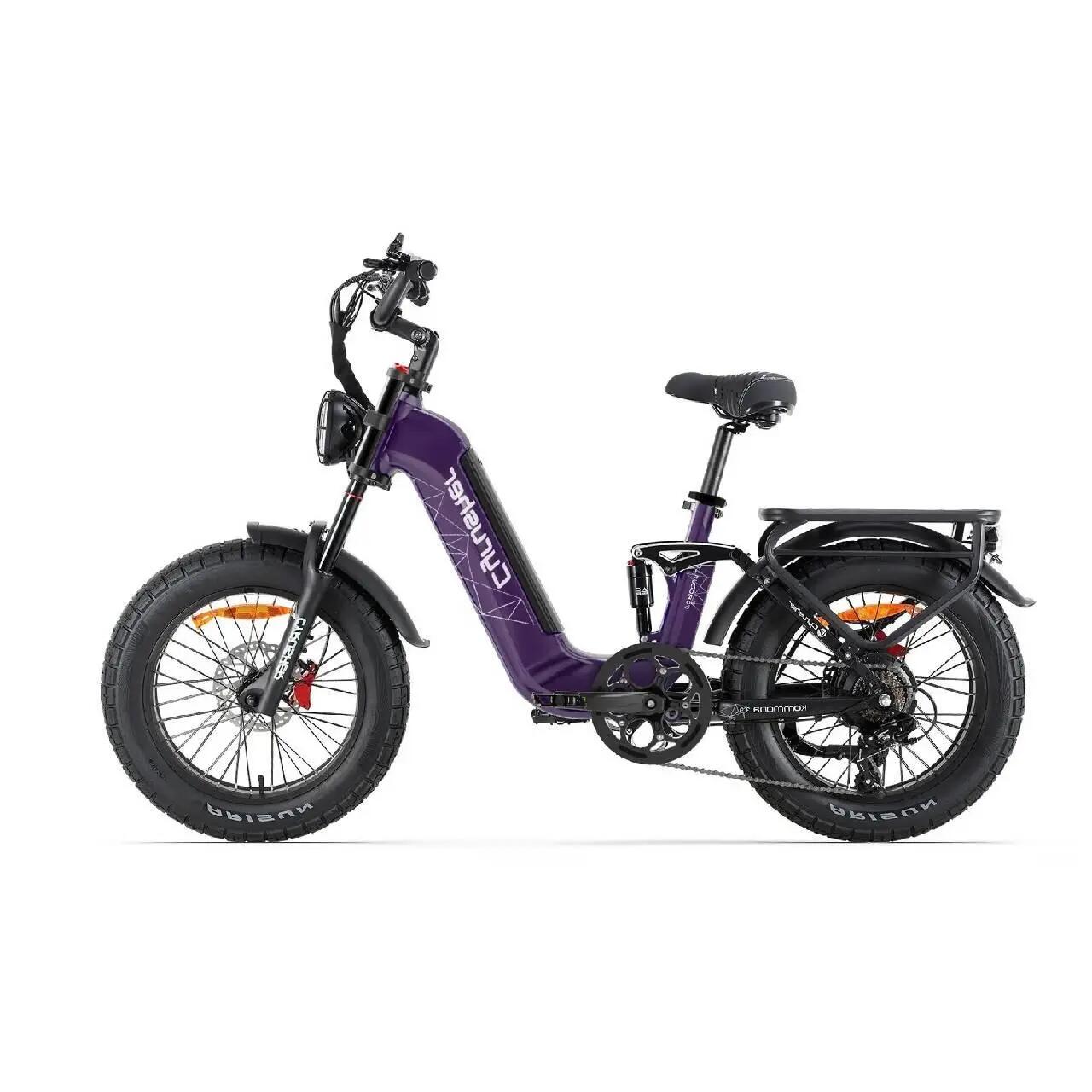 Cyrusher Kommoda 3.0, batteria 48V 20Ah, pneumatici 20×4.0" bici elettrica, 250W 2/3