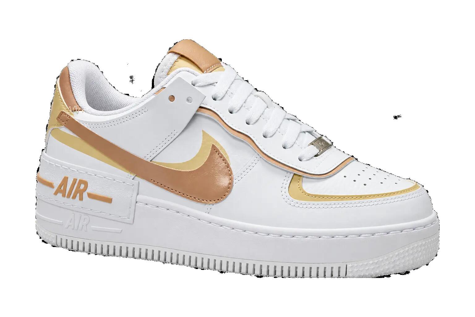Mujeres - Zapatillas - Air Force 1 Shadow - blanco, team gold, cáñamo 1/1