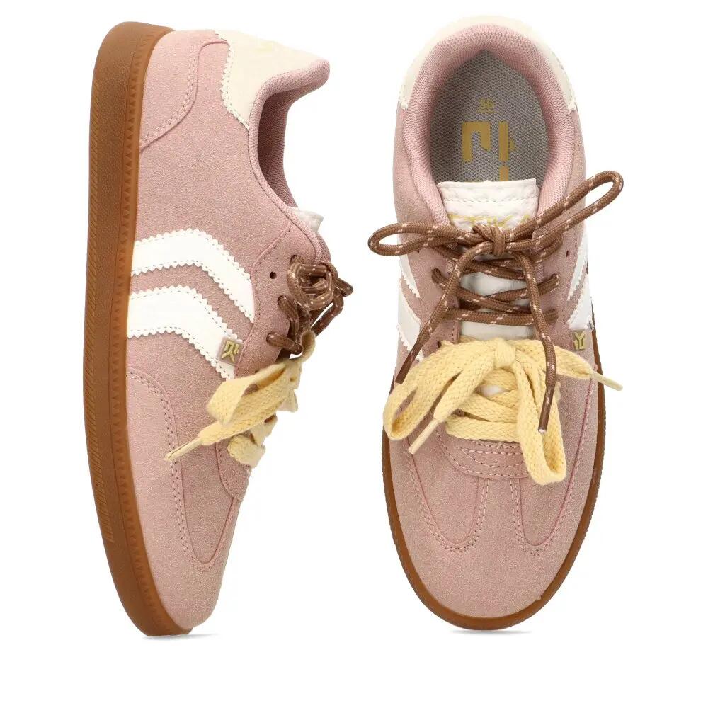 Deportivas Casual Mujer Suela Plana - Modelo 50030 Rosa 5/6