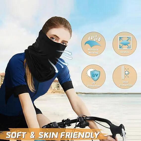 Lot de 6 tours de cou / bandanas : masque motif crocodile, protection faciale 4/7