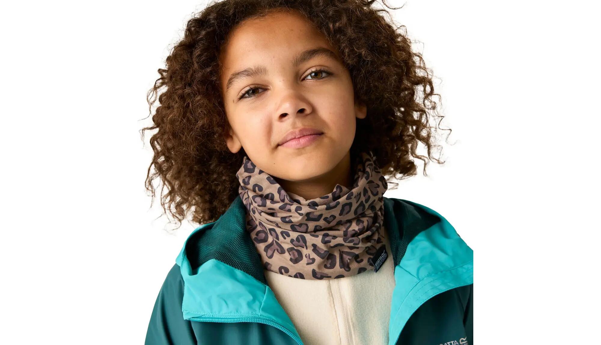 Braga para Cuello Multitube II Diseño Estampado de Leopardo para Niños/Niñas 5/7