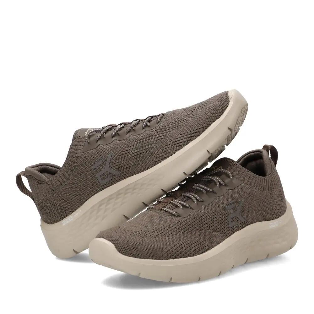 Deportivas Casual Hombre Suela Plana - Modelo 82066 Taupe 5/6