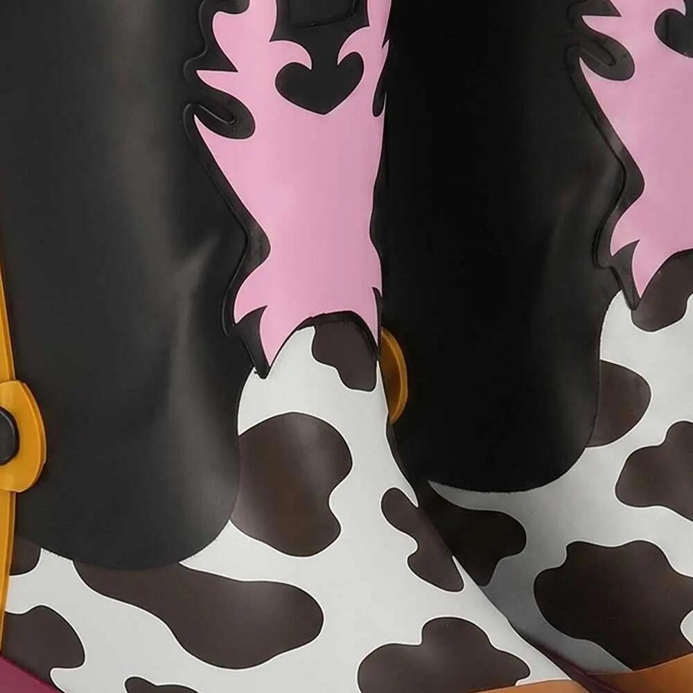 Stivali da pioggia da cowboy per bambini - Fodera in pelliccia 4/5