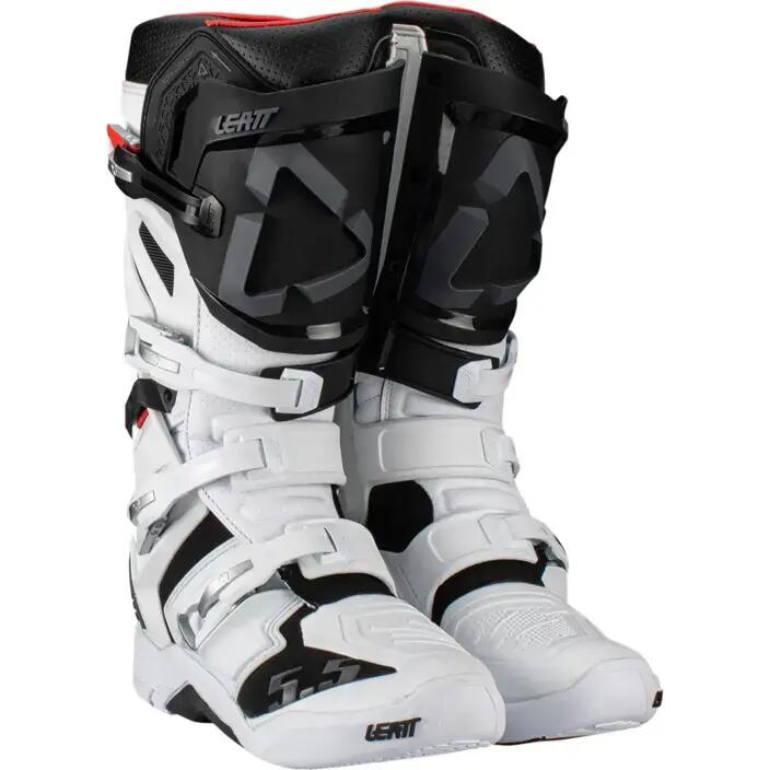 Leatt FlexLock 5.5 White Motocross Boots 4/6
