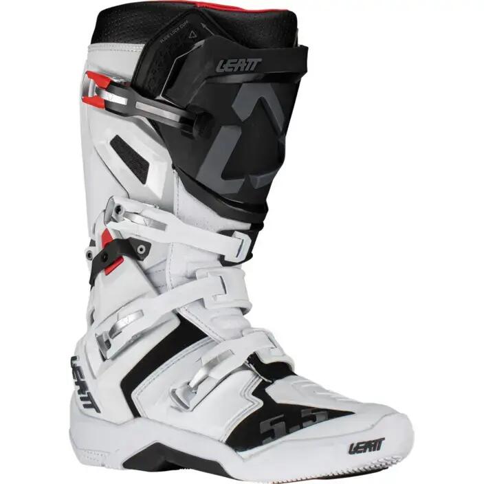 Leatt FlexLock 5.5 White Motocross Boots 2/6