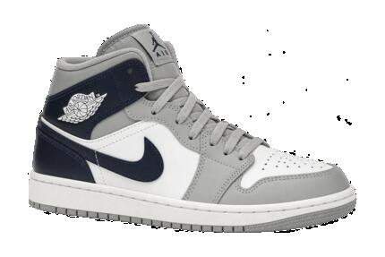 Heren - sneakers - tweekleurig - Air Jordan 1 Mid - grijs