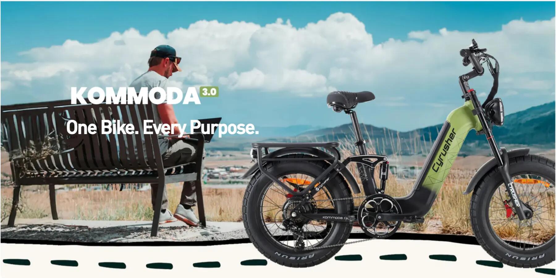 Electric bike Cyrusher Kommoda 3.0,Battery 48V 20Ah,20" Tire 4/6