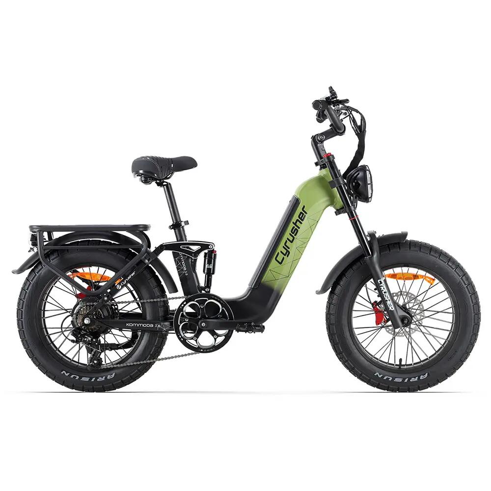 Cyrusher Kommoda 3.0, 48V 20Ah Akku, 20×4.0" Reifen E-Bike, 250W 2/3