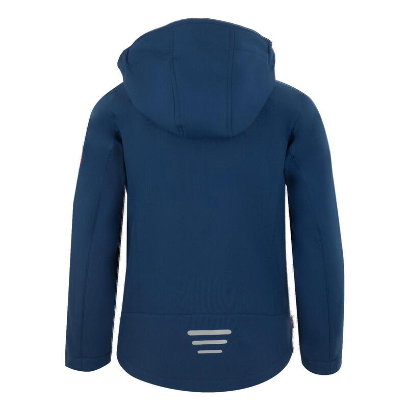 Kinder Softshell Jacke Oslofjord Marineblau/Weiß