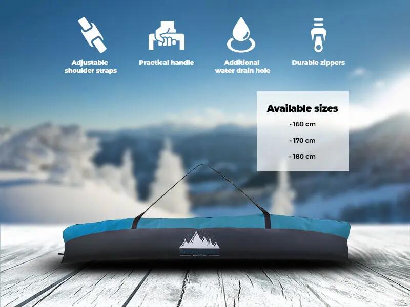 Zestaw Pokrowiec na narty Snowsport Ski Bag 6in1 + Pokrowiec na buty Marine 3/6