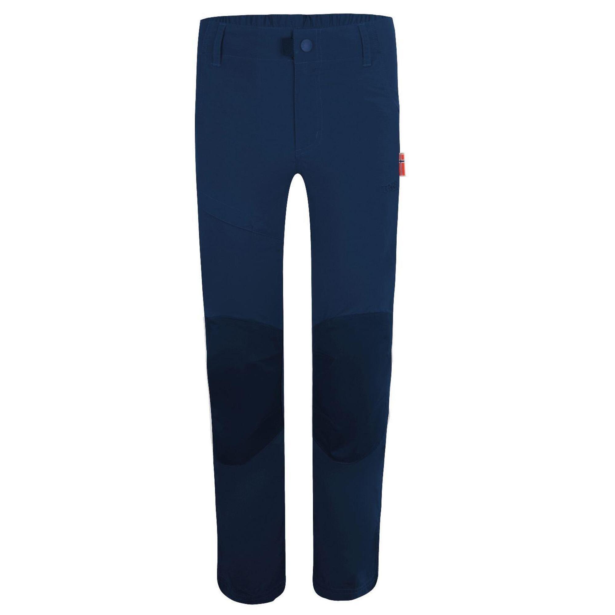 TROLLKIDS Kinder Trekkinghose Hammerfest Atmungsaktiv Marineblau / Orange