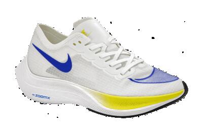 Heren - loopschoenen - sneakers - zoomx vaporfly next% ekiden - wit, racer blauw