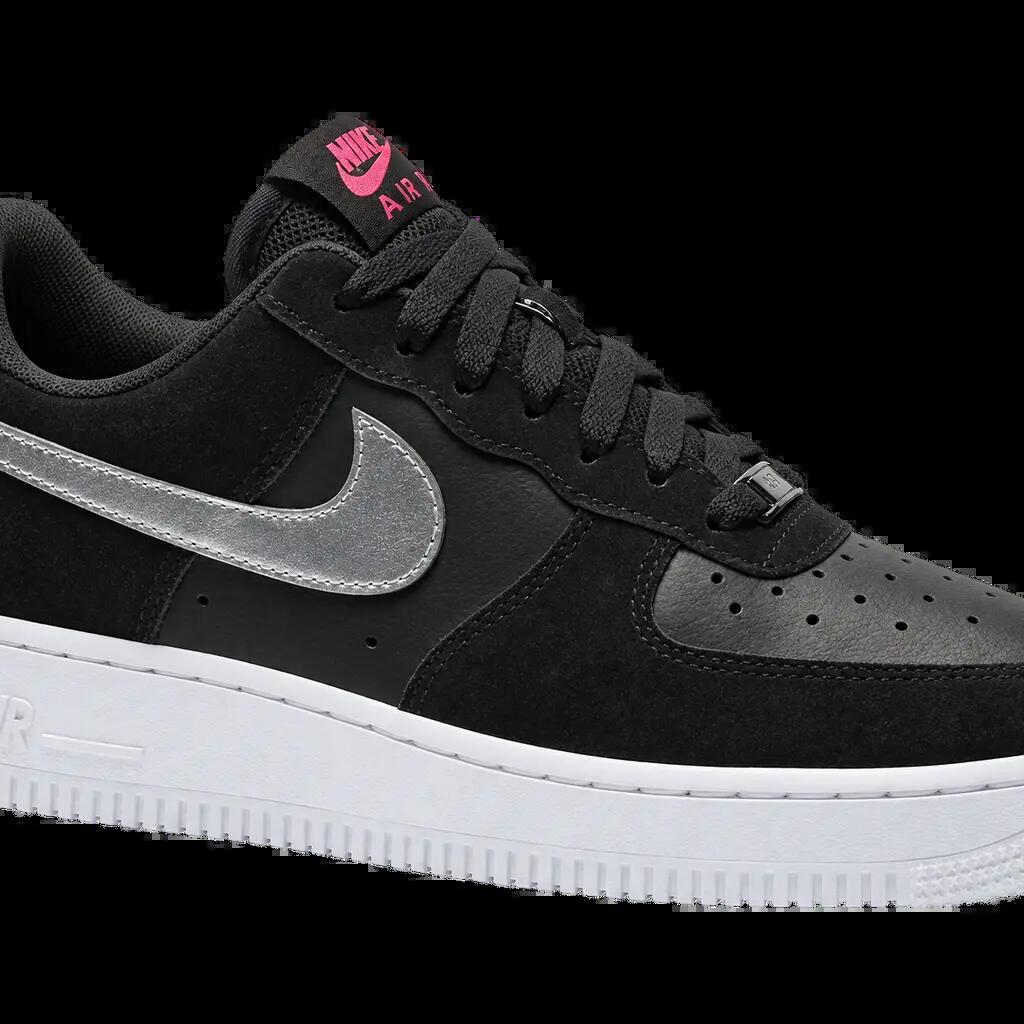 Damen - Sneaker - Nike Air Force 1 07 - schwarz, metallic silver