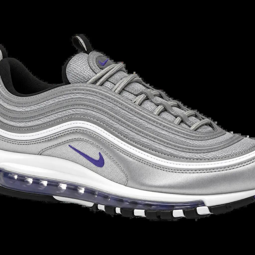 Herren - Laufschuhe - Sneaker - glänzend, metallic - Air Max 97 - silber-violett