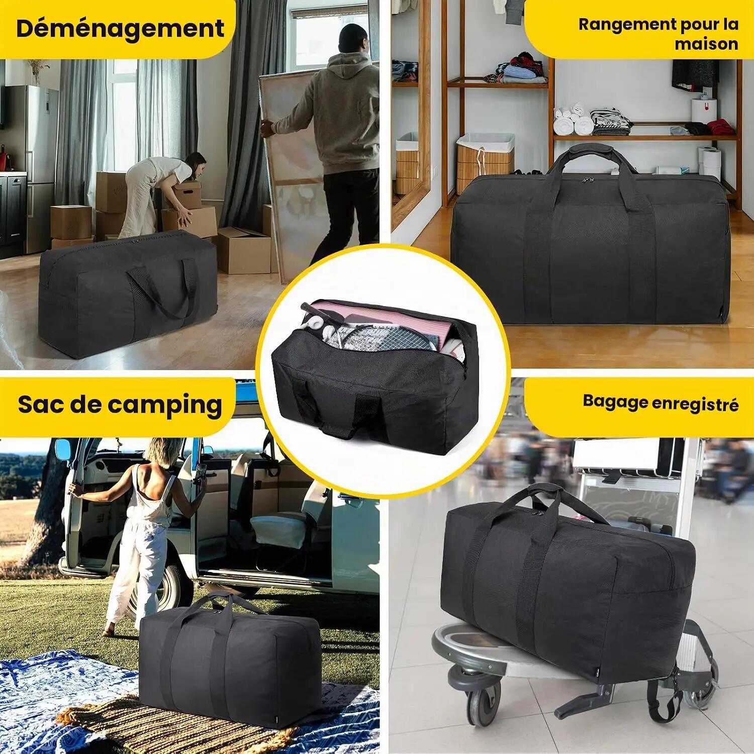 Sac de sport extra large pour voyage, pour homme, sac de sport pour le rangement 5/5