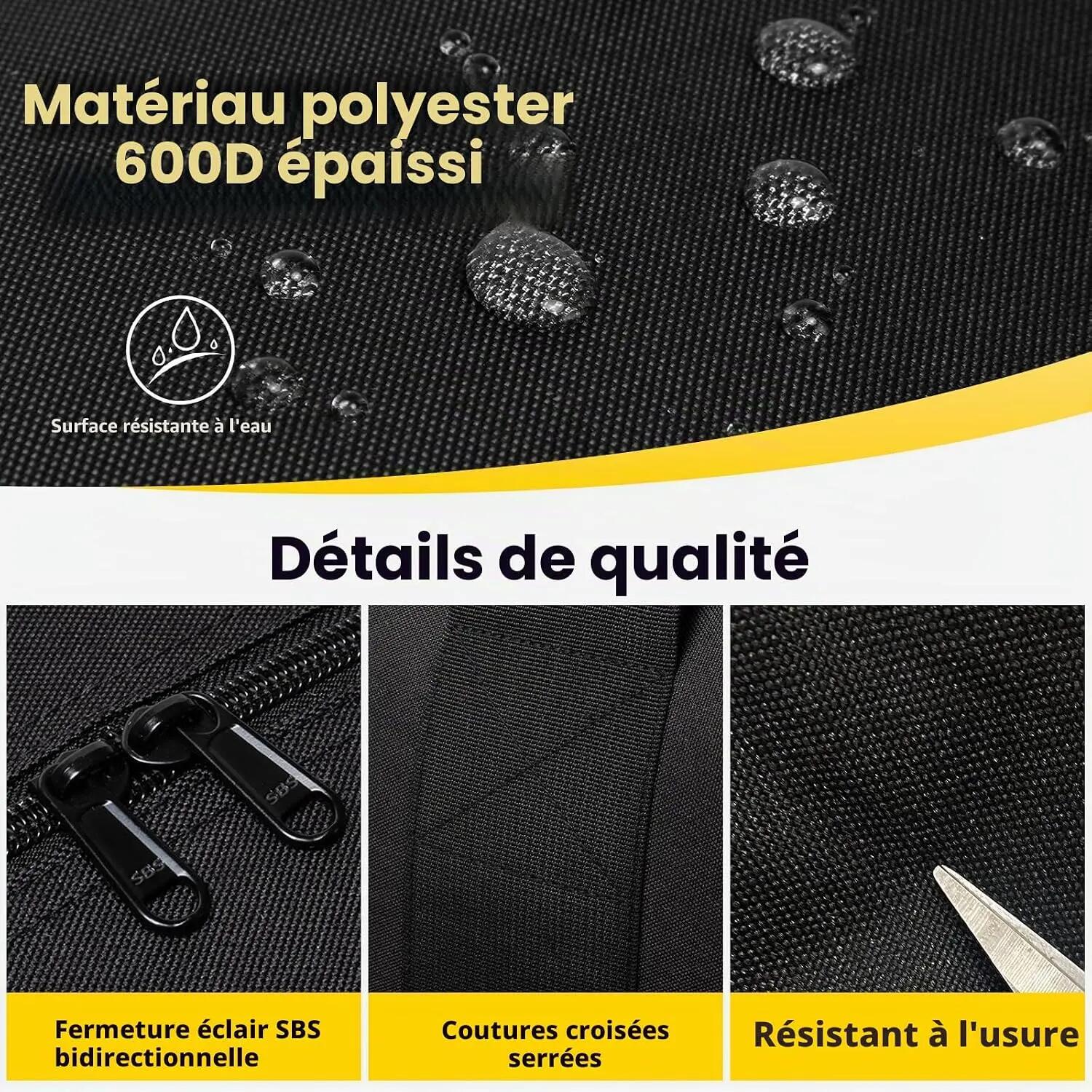 Sac de sport extra large pour voyage, pour homme, sac de sport pour le rangement 3/5