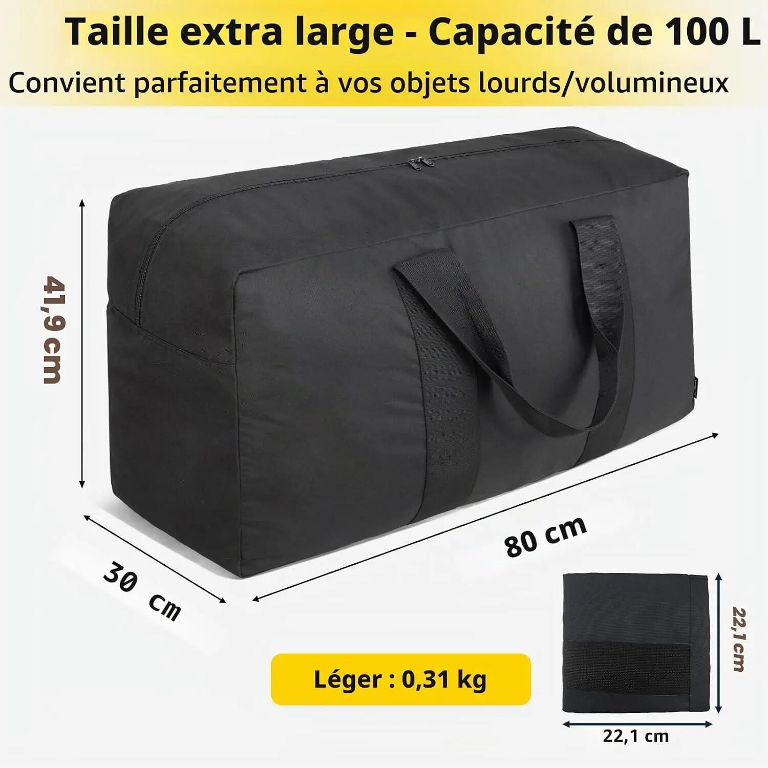 Sac de sport extra large pour voyage, pour homme, sac de sport pour le rangement 2/5