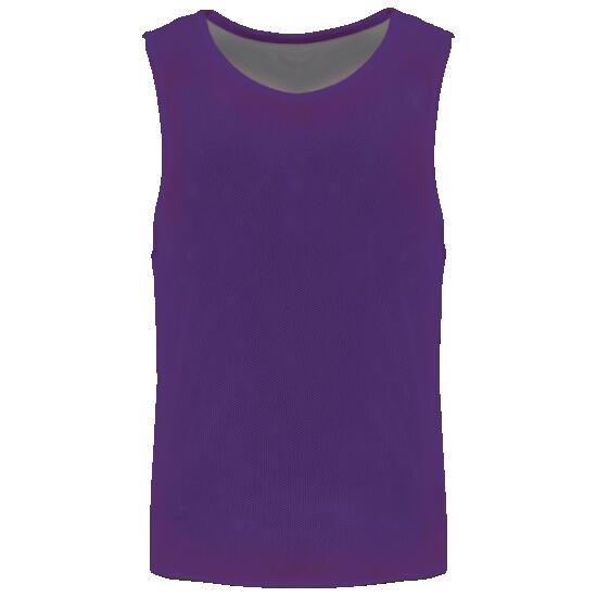 Chasuble réversible multisports enfant - Sporty Purple / sporty grey - 6/10 ans