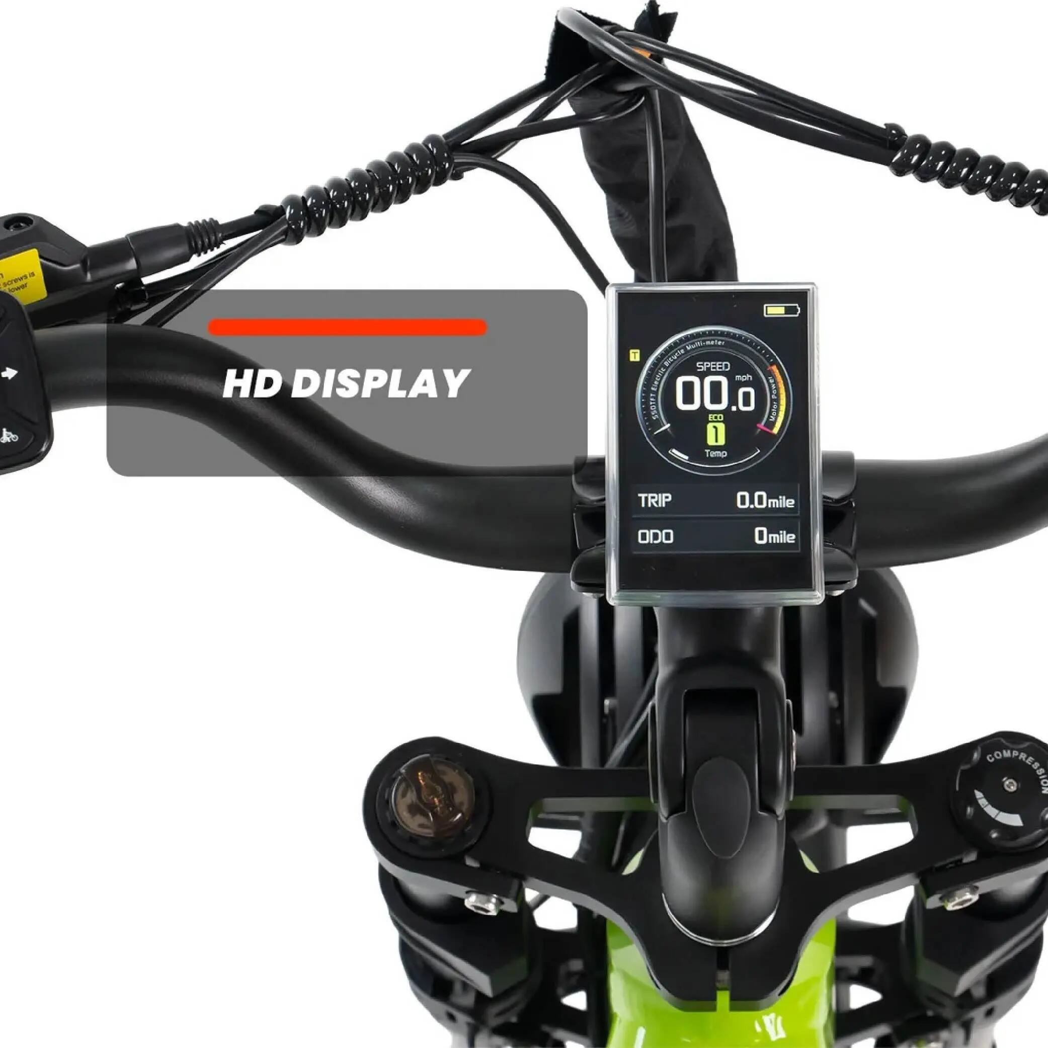 Bicicletă electrică pentru adulți Cyrusher Kommoda Pro, baterie de 52 V și 20 Ah 9/15
