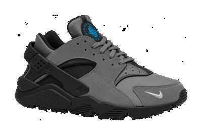 Heren hardloopschoenen mat zonder motief nike air huarache grijs