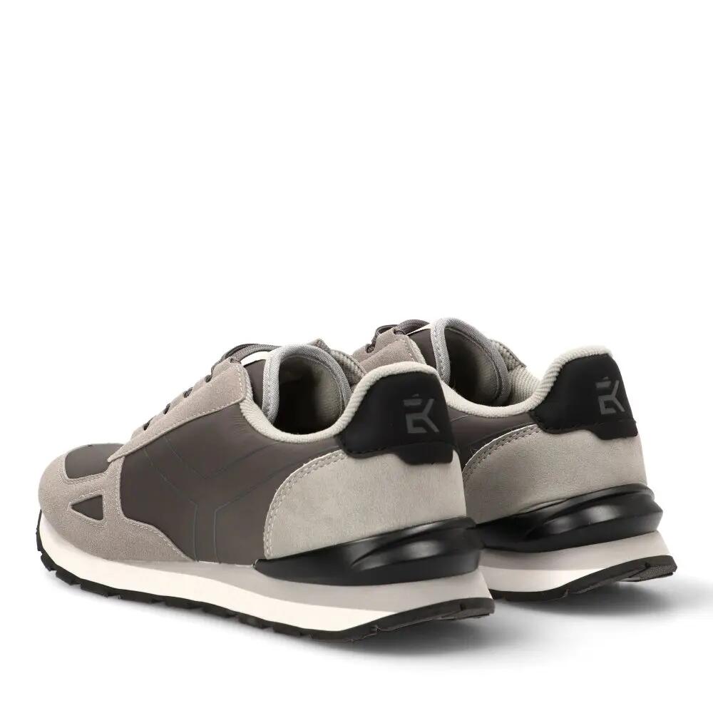 Deportivas Casual Hombre Suela Plana - Modelo 82031 Gris 4/6