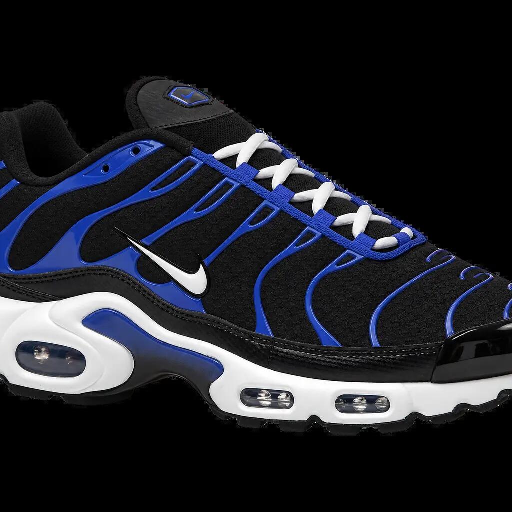 Herren - sneakers - glänzend, grafisch - Nike Air Max Plus - schwarz, racer blue