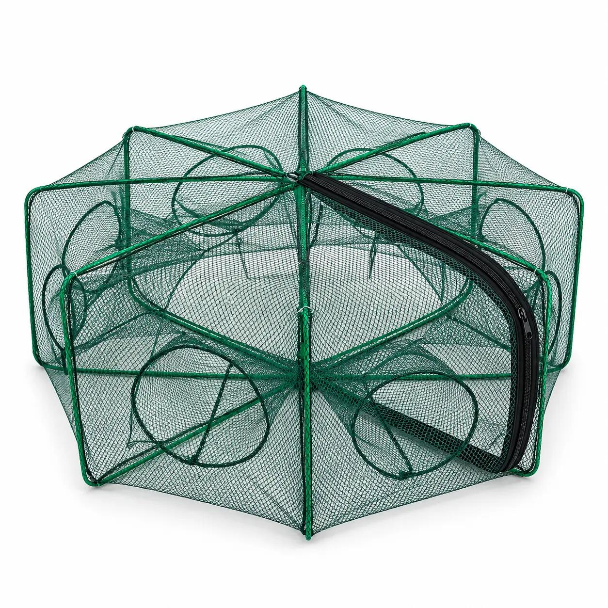 Eurocatch Folding Crayfish and Crab Trap – Ø 70 × 25 cm – Green 1/5