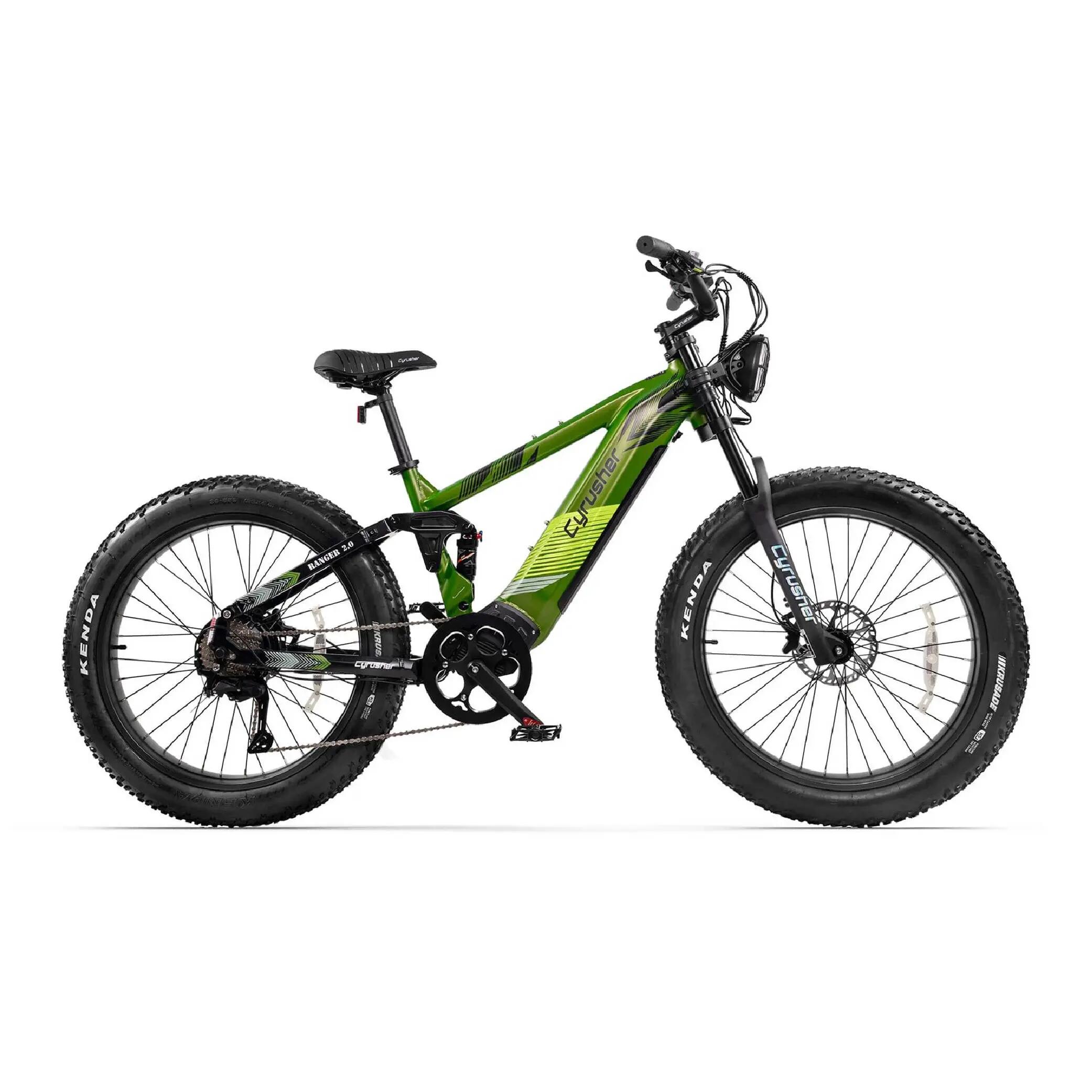 Bicicletă electrică pentru adulți Cyrusher Ranger 2.0, baterie de 52 V și 20 Ah