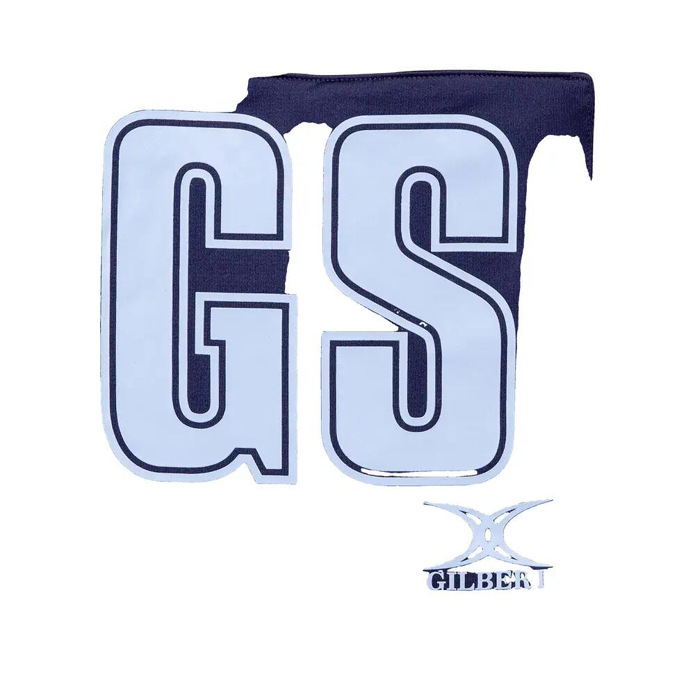 Bib de netball Gilbert Patch Pro Blauw/Navy 1/1