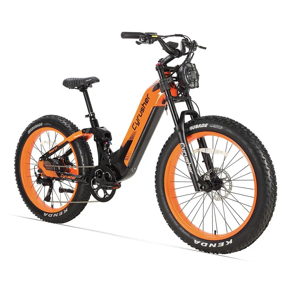 Cyrusher Trax 2.0, батерия 52V 20Ah, гуми 26×4.0" електрически велосипед, 250W