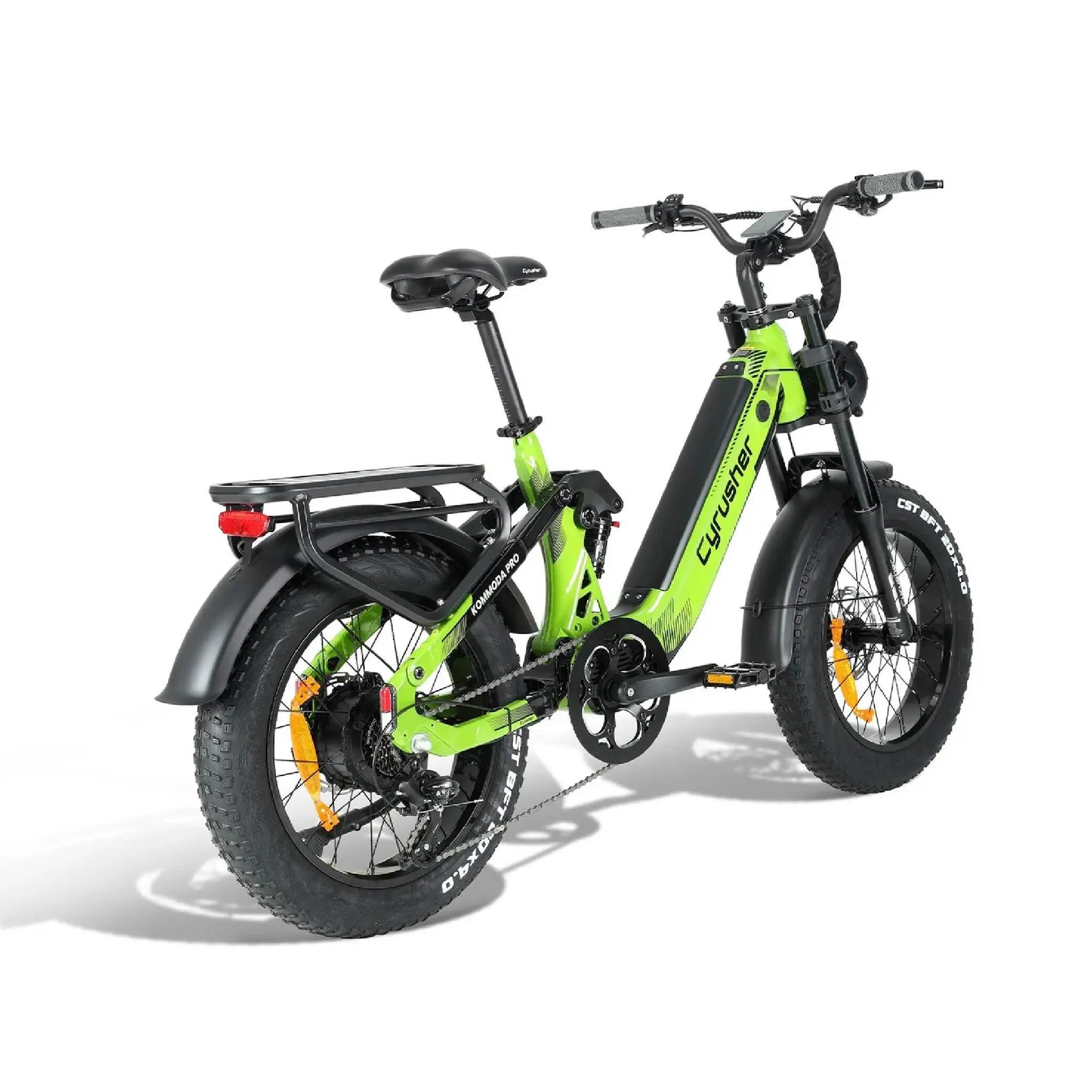 Bicicleta elétrica para adultos Cyrusher Kommoda Pro, bateria de 52 V e 20 Ah 6/15