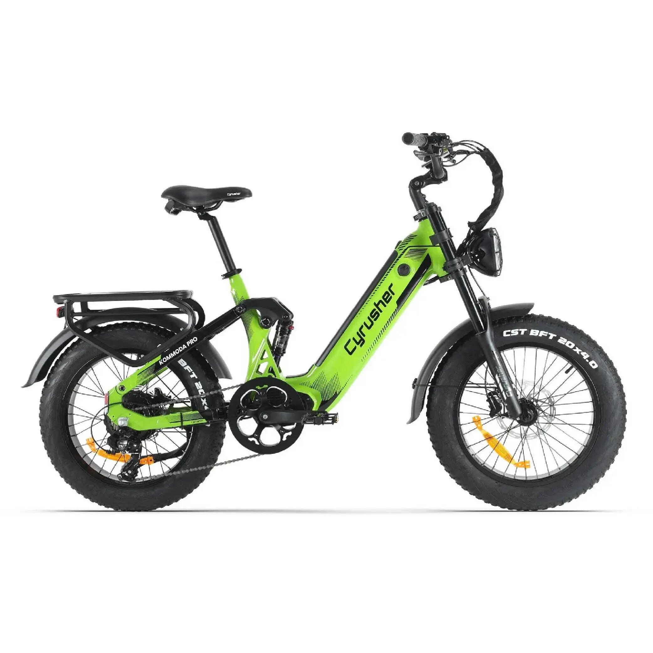 Bicicleta elétrica para adultos Cyrusher Kommoda Pro, bateria de 52 V e 20 Ah 4/15