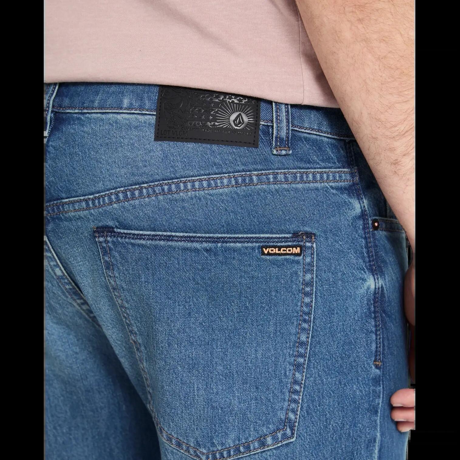 Calças Volcom Kinkade Denim Azul Park 4/5