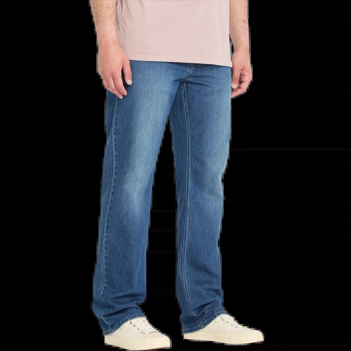 Calças Volcom Kinkade Denim Azul Park 3/5