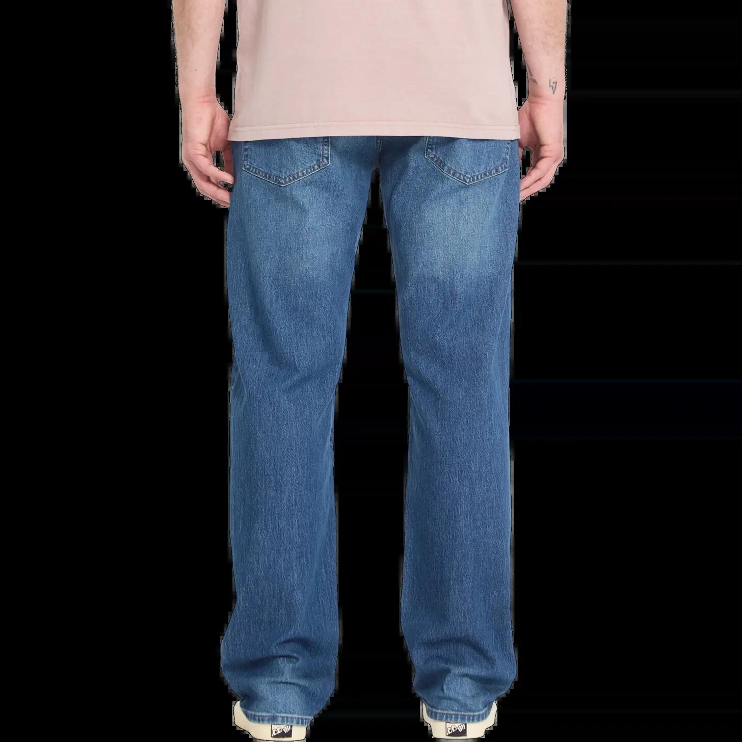 Calças Volcom Kinkade Denim Azul Park 2/5