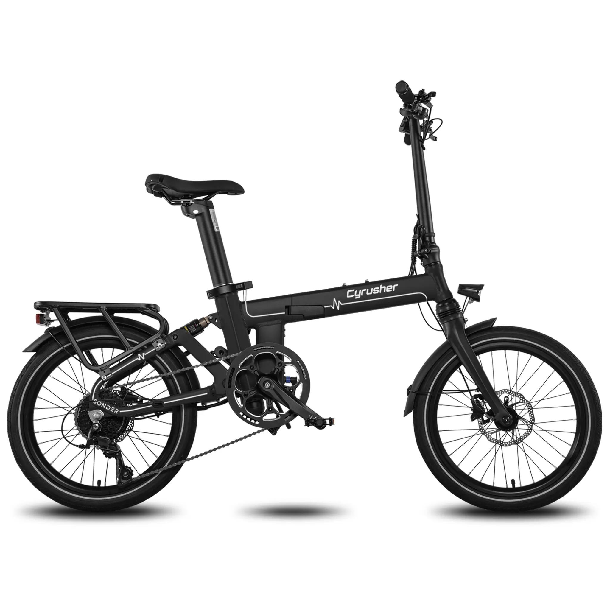Bici elettrica Cyrusher Sonder, Motore 250W, Batteria 48V 10Ah, Pneumatici 20" 2/8