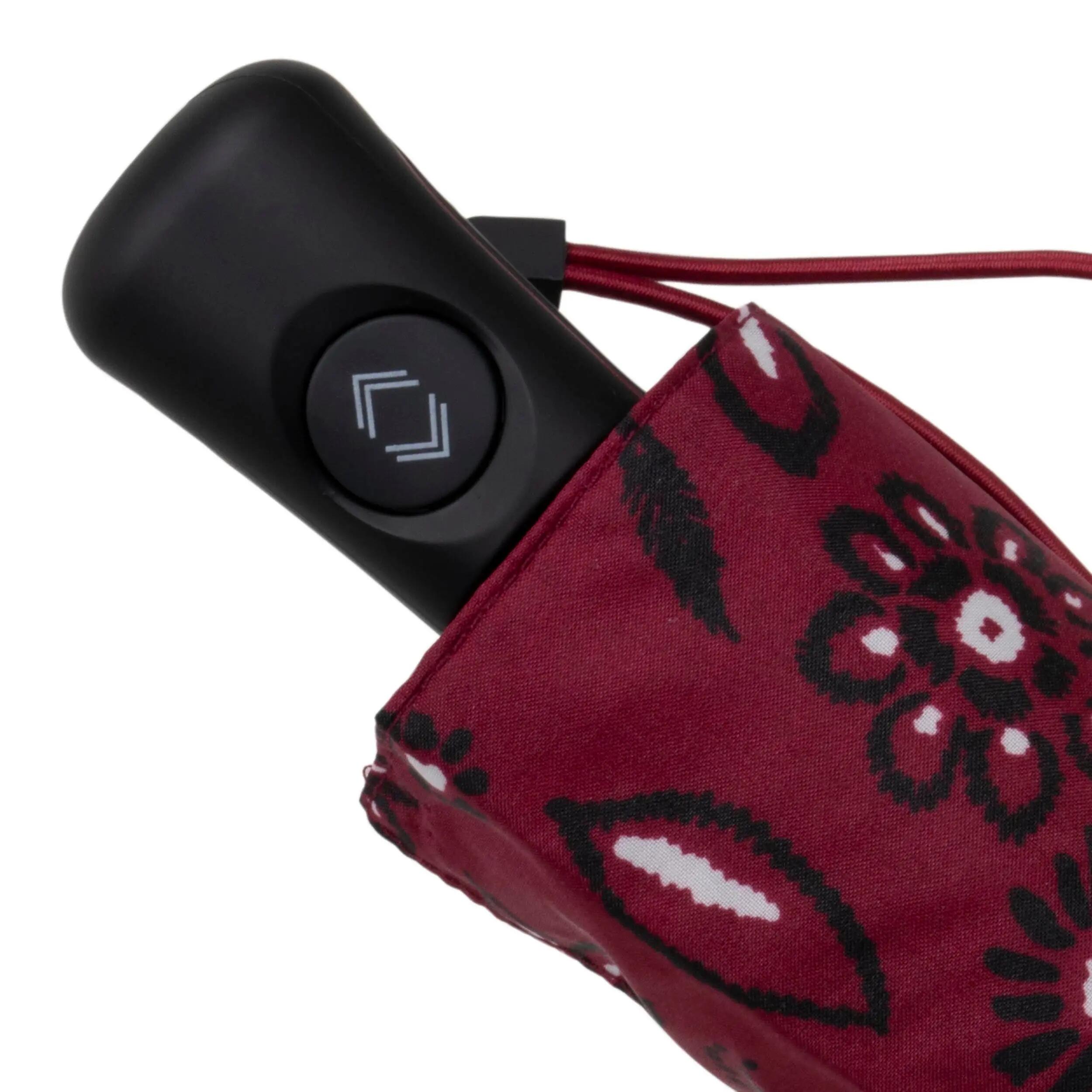 Mini-autoparaplu Bandana Bordeaux 5/5