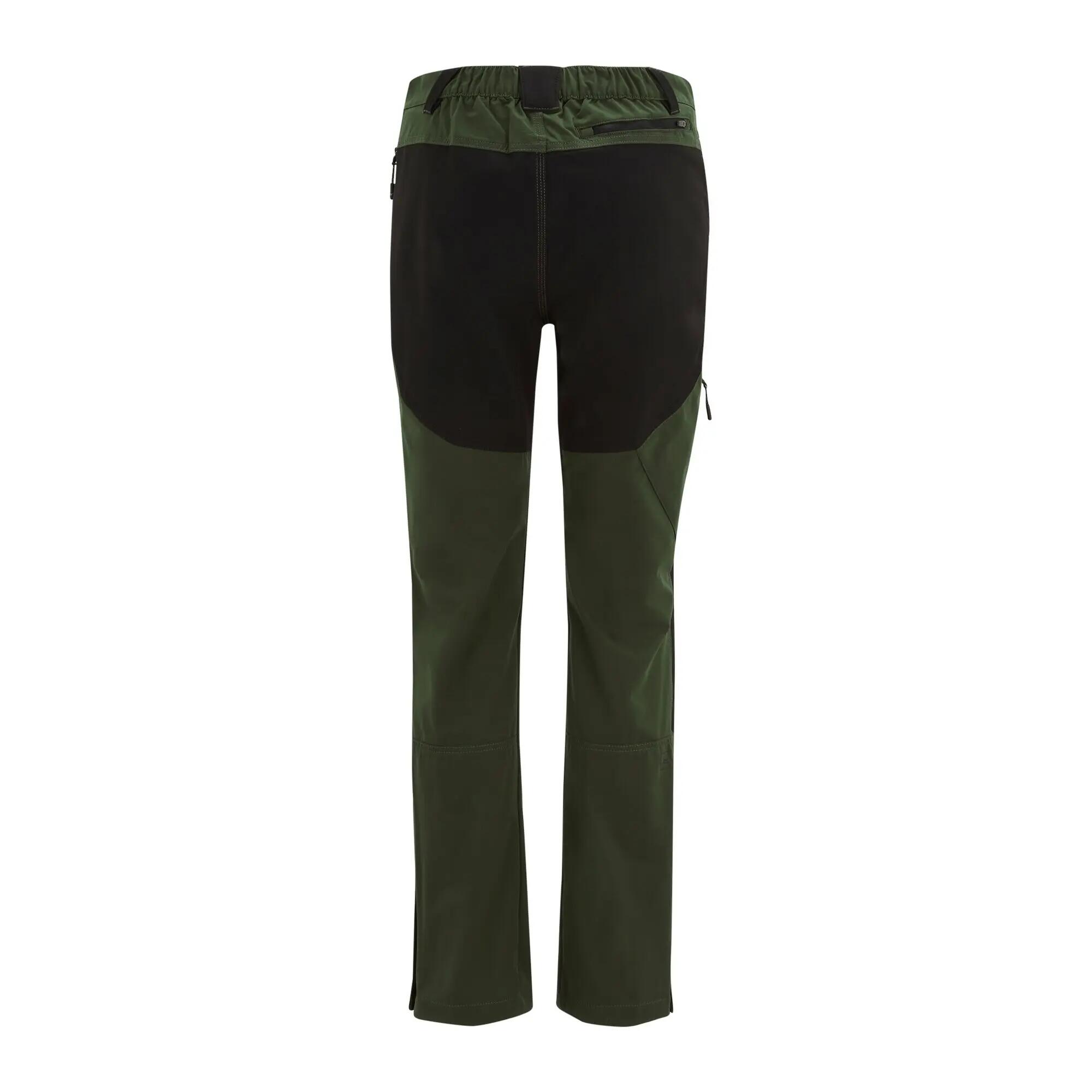 Mens Questra Hiking Trousers (Dark Khaki/Black) 3/7