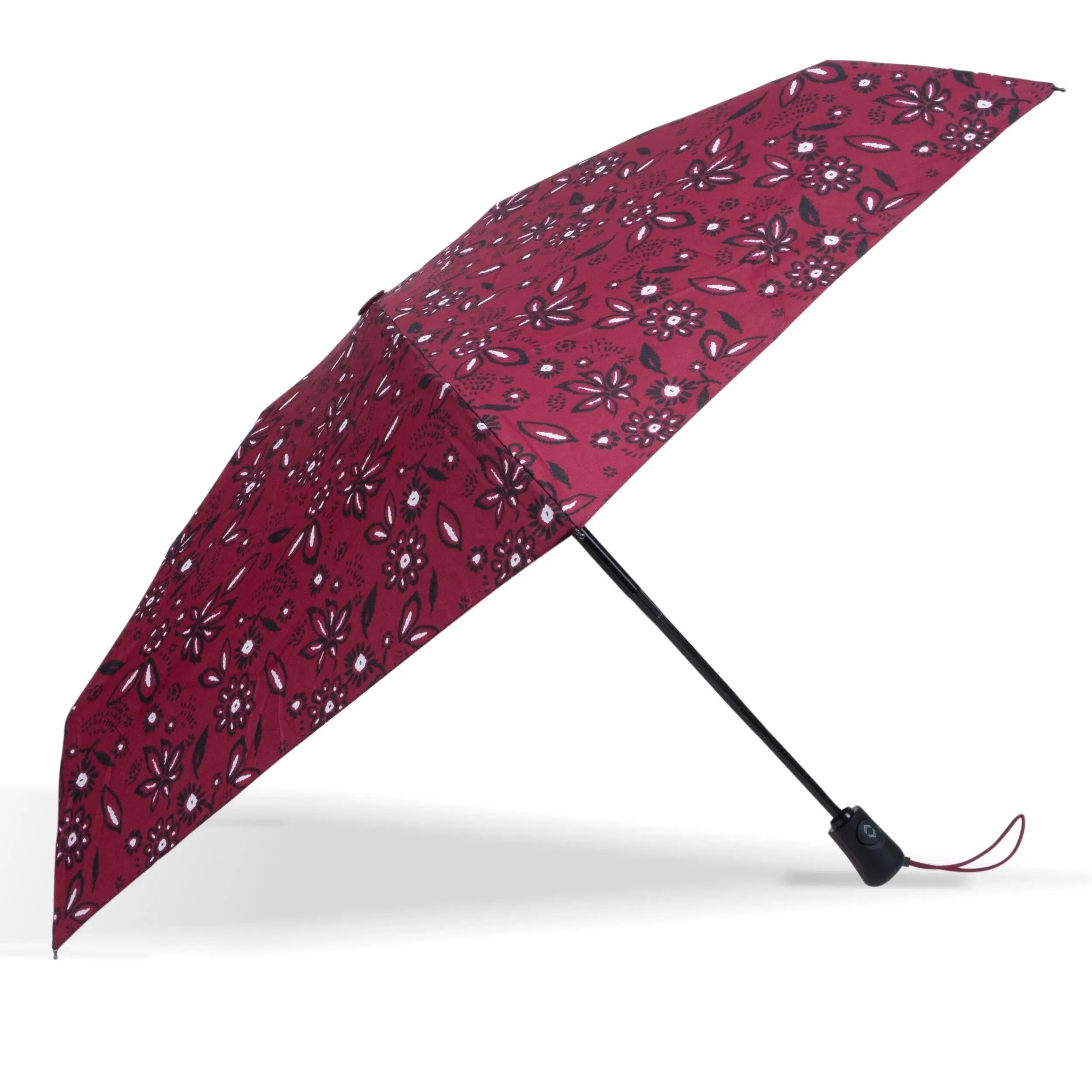 Mini-autoparaplu Bandana Bordeaux 2/5