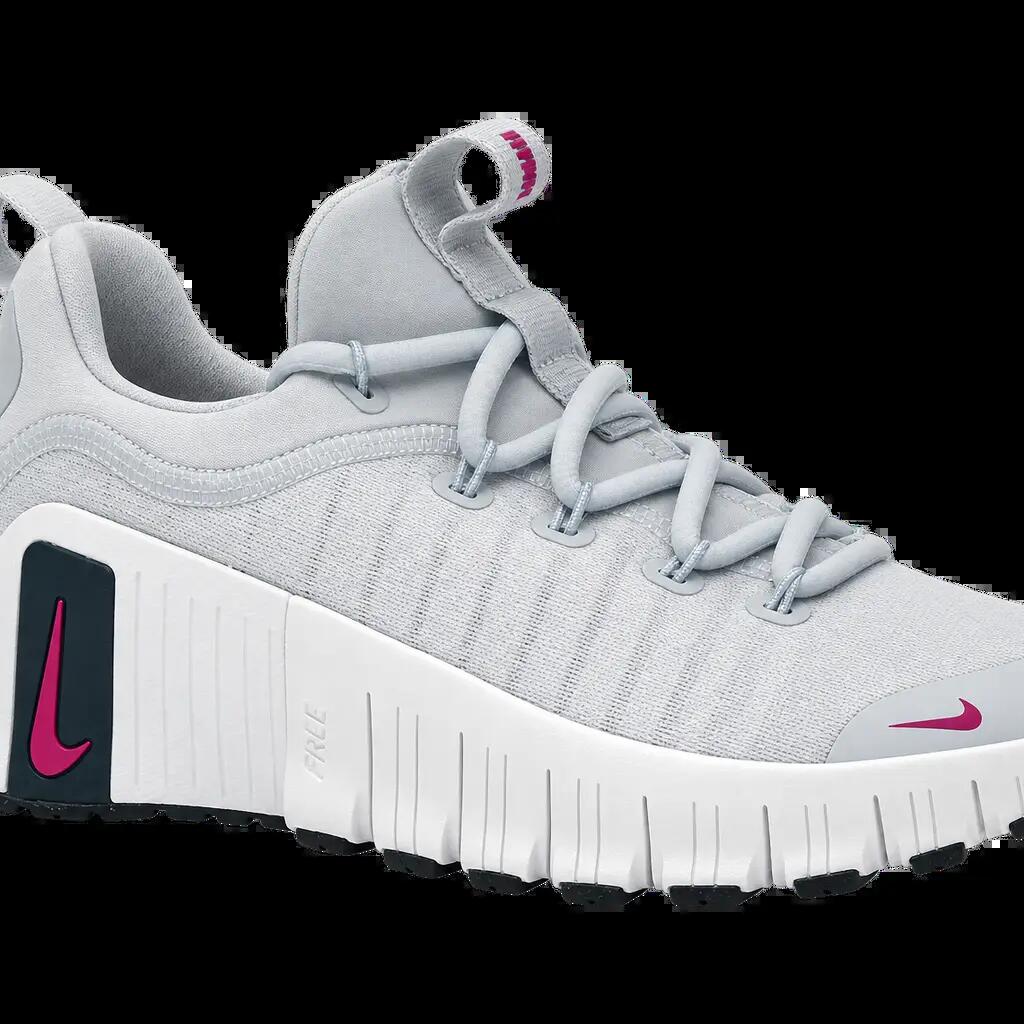 Damen - Training - Schuhe - Nike Free Metcon 6 - Grau, Hot Fuchsia