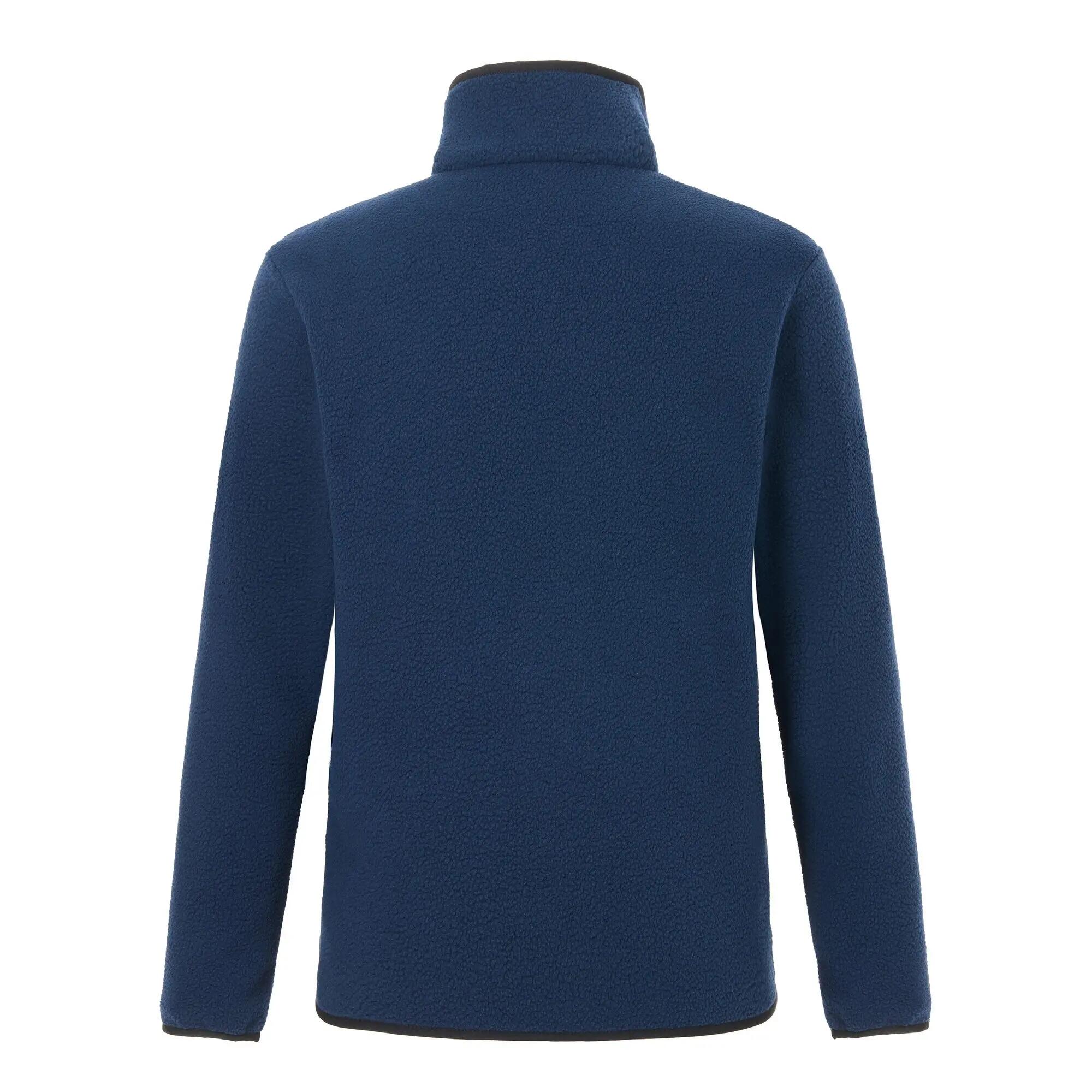 Mens Frankie Borg Fleece Jacket (Navy/Black) 2/7