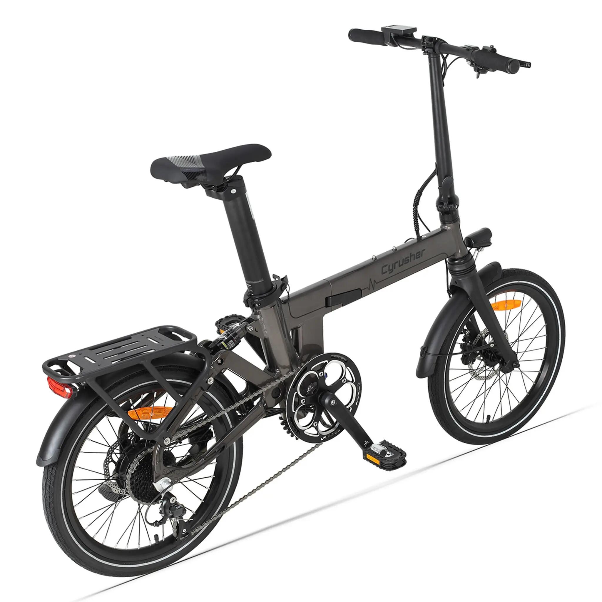 Bici elettrica pieghevole Cyrusher Sonder, batteria 48V 10Ah, pneumatici 20×2.0" 3/3
